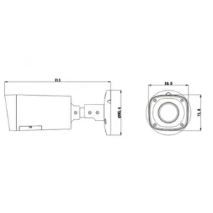 Видеокамера DAHUA DH-HAC-HFW2120RP-Z-IRE6 Видеокамера DAHUA DH-HAC-HFW2120RP-Z-IRE6