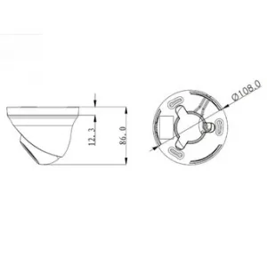 IP-камера DAHUA IPC-HDW1200S IP-камера DAHUA IPC-HDW1200S